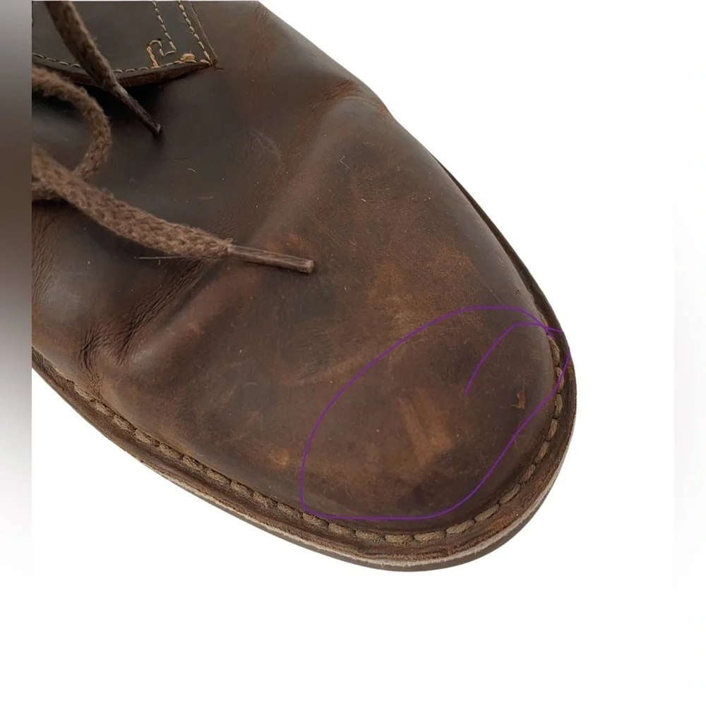 Clarks Bushacre 2 Men's Chukka Boot - Beeswax, US Size 13 Leather Lace Up‎